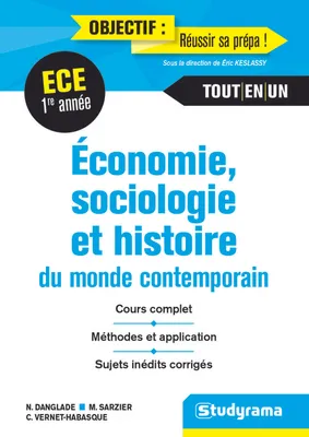 Economie, sociologie et histoire du monde contemporain,  ECE 1e année