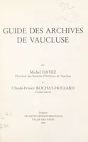Guide des archives de Vaucluse