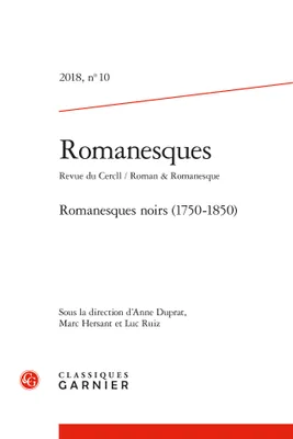 Romanesques noirs, 1750-1850