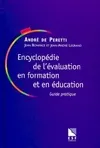 ENCYCLOPEDIE DE L EVALUATION EN FORMATION ET EN EDUCATION, guide pratique