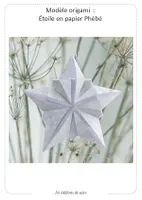 Modèle origami : Etoile en papier