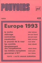 Pouvoirs, n° 48, Europe 1993