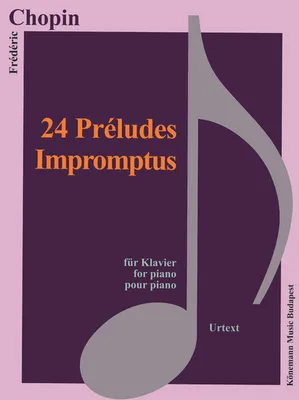 Partition - Chopin - 24 Préludes, Impromptus - pour piano