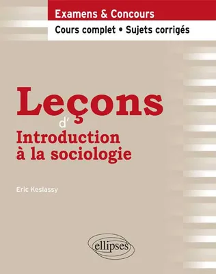 Leçons d’Introduction à la sociologie