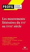 Profil - Les mouvements littéraires du XVIe au XVIIIe siècle