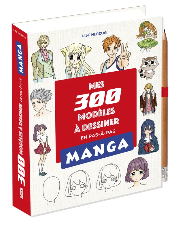 Jeux et Jouets Loisirs créatifs Livres loisirs créatifs Mes 300 modèles mangas à dessiner en pas à pas Herzog, Lise