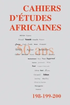 Cahiers d'études africaines, n°198-200, 50 ans