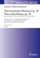 Trois motets latins, Justorum animae - Coelos ascendit hodie - Beati quorum via. op. 38. mixed choir, piano ad libitum. Partition de chœur.