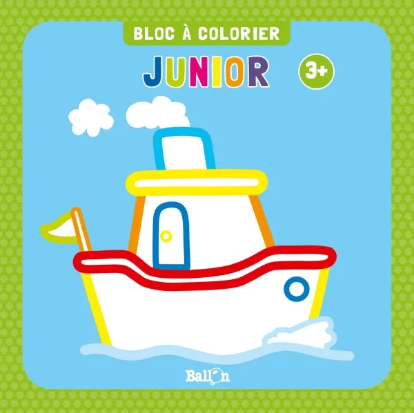 Bloc à colorier junior dès 3 ans (bateau) XXX