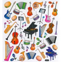 Musical Instruments Stickers, Musical Instruments