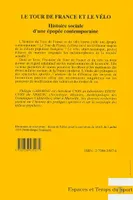 Livres Loisirs Sports Le Tour de France et le vélo, Histoire sociale d'une épopée contemporaine Philippe Gaboriau