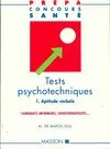 Tests psychotechniques., 1, Aptitude verbale, Tests psychotechniques Tome I : Aptitude verbale, candidats infirmiers, ergothérapeutes