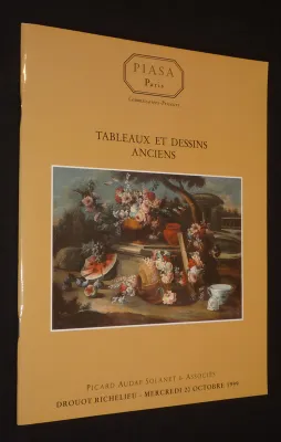 Piasa - Tableaux anciens, dessins anciens et du XIXe siècle (Drouot Richelieu, 20 octobre 1999)