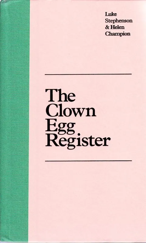 The Clown Egg Register /anglais XXX