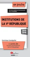 Institutions de la Ve République / 2015-2016