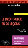 Le droit public en 20 leçons - 4e édition