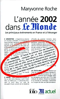 L'Année 2002 dans «Le Monde», Les principaux événements en France et à l'étranger