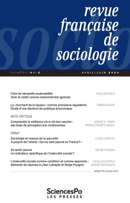 Revue Française de Sociologie T61-2