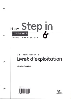 New Step In Anglais 6e - Transparents, éd. 2006