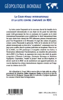 La cour pénale internationale et la lutte contre l'impunité en RDC
