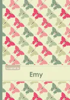 Le carnet d'Emy - Lignes, 96p, A5 - Papillons Vintage