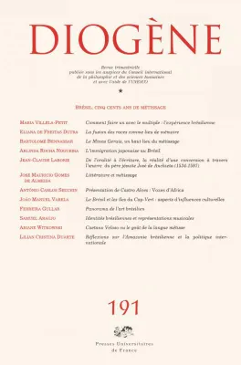 Diogène 2000 - n° 192, Présence et permanence de la philosophie