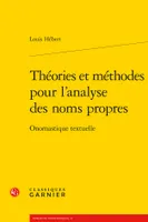 Théories et méthodes pour l'analyse des noms propres, Onomastique textuelle