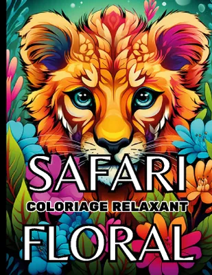 Safari Floral, Coloriage relaxant
