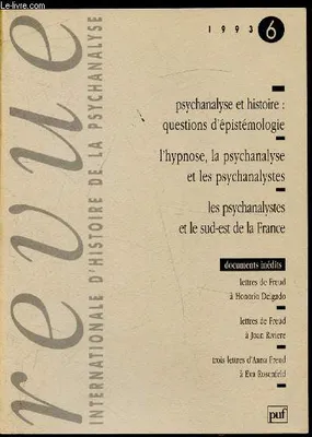 Revue intern.  histoire psycha. 1993/6