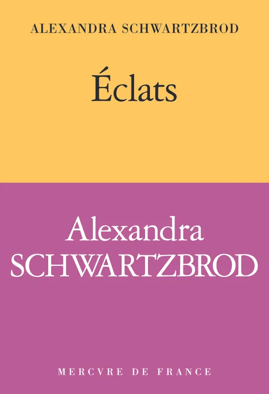 Livres Littérature et Essais littéraires Essais Littéraires et biographies Biographies et mémoires Éclats Alexandra Schwartzbrod