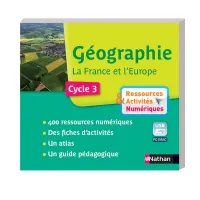 Géographie La France et L'Europe cycle 3 - Ressources activités numériques - Clé USB