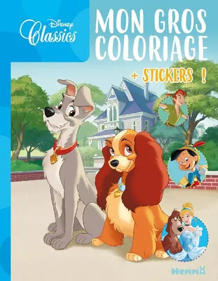 Disney Classics - Mon gros coloriage + stickers ! (La Belle et le Clochard)