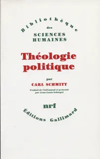 Livres Sciences Humaines et Sociales Sciences sociales Théologie politique, (1922, 1969) Carl Schmitt