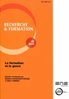 Recherche et formation, n° 69/2012, La formation et le genre