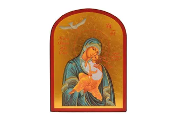 Notre Dame de la Paix - Icône dorée à la feuille 12x9,6 cm -  223.63