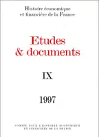 ÉTUDES ET DOCUMENTS - 1997