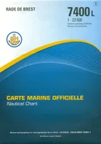 Carte marine officielle "L", 7400L, 7400L RADE DE BREST
