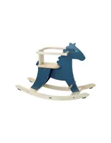 Lot Hudada cheval à bascule bleu + arceau