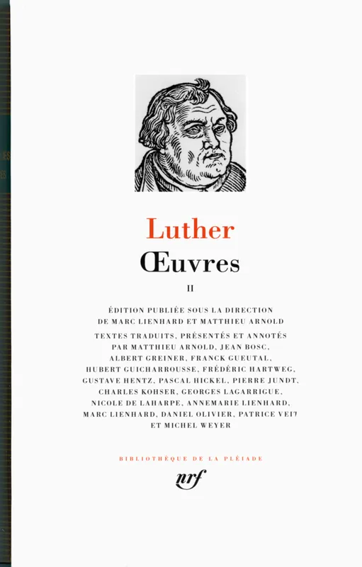 Livres Littérature et Essais littéraires Pléiade Œuvres (Tome 2) Martin Luther