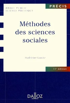 Méthodes des sciences sociales, Précis