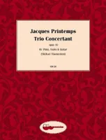 Trio Concertant, op. 18. flute, violin and guitar. Partition et parties.