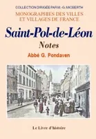 Saint-Pol-de-Léon - notes, notes