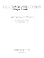 Mendelssohns Möwen, Ein lied ohne worte für violoncello solo