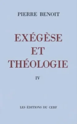 4, Exégèse et théologie
