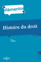 Histoire du droit - 14e ed., Introduction historique au droit et Histoire des institutions publiques