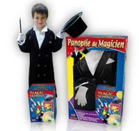 Panoplie de magicien – Costume + 100 tours de magie