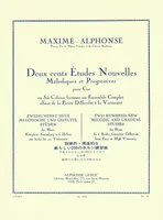 200 Études Nouvelles Mélodiques et Progressives, Volume 2 : 40 études faciles