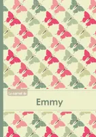 Le carnet d'Emmy - Lignes, 96p, A5 - Papillons Vintage