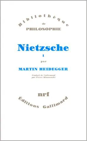 Livres Sciences Humaines et Sociales Philosophie Nietzsche (Tome 1), Volume 1 Martin Heidegger