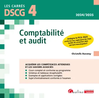 DSCG 4 - Comptabilité et audit, A jour du nouveau PCG que les étudiants devront connaître et appliquer dès 2025